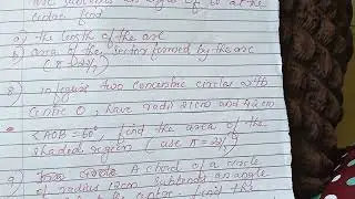 Class 10 important question for Board exam 2024 (area related to circle)