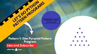 How To Create Star Pyramid Pattern Program (Python Program)