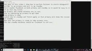 dataguard failover