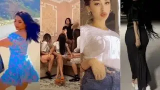 PARIZODA NIGINA UZBEGIM QIZLARIDAN YANGI PRIKOLAR TOPLAMI TIK TOK LIKE 🔞