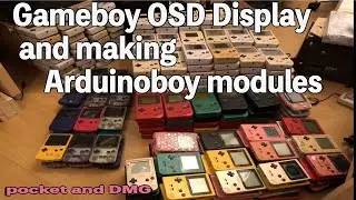 Gameboy OSD ips Display Replaced and Arduinoboy modules (EZAS/Pocket and DMG Gameboy mods chiptune