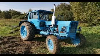 Трактор МТЗ-80. ЗАМЕНА ЗАДНИХ ШИН.МТЗ/СССР.