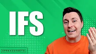 IF with multiple criteria (using the IFS function)