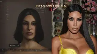 Dragons Dogma 2 Character creation - Kim kardashian and Wednesday Adams