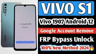 Vivo S1 Frp Bypass 2024 | Vivo S1 Google Account Bypass | Vivo S1 (1907) Frp Bypass Android 12 |