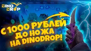 СМОГ СДЕЛАТЬ НОЖ С 1000 РУБЛЕЙ НА DinoDrop? ПРОВЕРКА ДИНОДРОП С ЛОУ БАЛАНСА В 2024+ПРОМОКОД