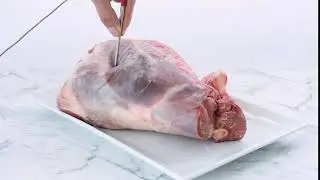 How to probe a roast leg of lamb