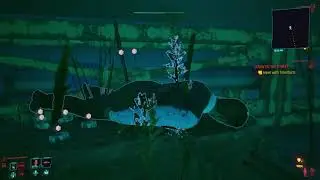 Cyberpunk 2077--dead body in lake behind Wraiths camp