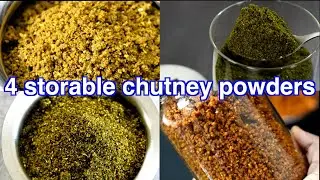 Store up to one month ! 4 dry chutney powders