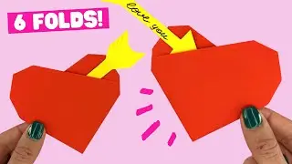 How to make origami HEART easy, origami Valentine's day gift idea