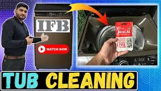 ifb fully automatic top load washing machine tub clean demo process | washing machine tub cleaning