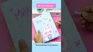 How To Make Lock Notebook 🔒😍 | DIY Lock Notebook #shorts#viralshorts #trendingshorts #locknotebook