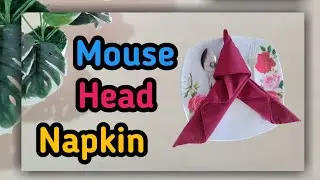 Mouse Head Napkin Folding 🐁| Lipat Serbet Bentuk Tikus