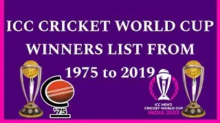ICC CRICKET WORLD CUP WINNERS LIST FROM  1975-2019 | Sports Empire
