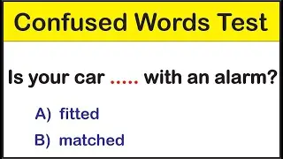 Confused Words Test || English Grammar Test || Amazing English Test to Check your Knowledge