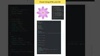 Flower Using HTML and CSS 