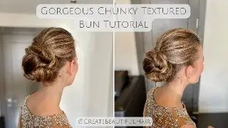 HOW TO: Gorgeous Chunky Textured Bun with Volume Tutorial!