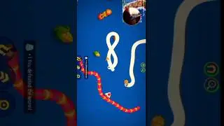 Wormszone io best trapped 💚🐛 #bellshope #shorts  #wormszoneioslithersnakegame
