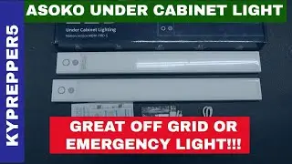 ASOKO Under Cabinet Light. Great Off Grid or Emergency Light!!!