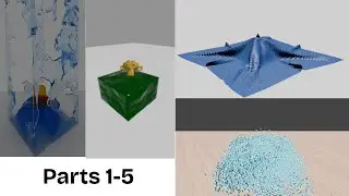 Satisfying Blender Physics Simulation Parts 1-5 (Full Compilation) 