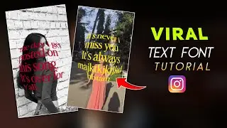 Instagram Viral Text Font Reels Tutorial | Fisheye Text Font Reels Editing | Fisheye Text Font 