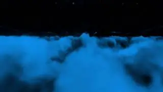 Night clouds fly through background video