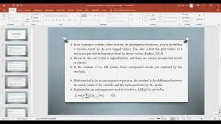 EViews (Part 1): How to Estimate Shocks in a Single Equation Model