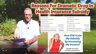 Why The Dramatic Drop in Health Insurance Subsidy with an Income Increase or Move