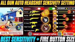 Free Fire Auto Headshot Trick 2025 Sensitivity | 2gb, 4gb, 6gb Ram Headshot Sensitivity Setting | FF