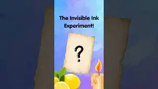 The Invisible Ink Experiment! #easyexperiment
