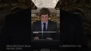MILEI DESTACA BAJA DE INFLACIÓN, POBREZA, IMPUESTOS Y EL FIN DEL CEPO  