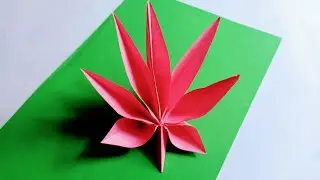 Marijuana leaf | How to make marijuana leaf origami | Diy dreams