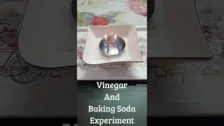 Vinegar And Baking Soda Experiment #scienceexperimentsforschool #chemistryexperiment