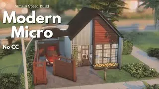 Modern Micro House 🌿 The Sims 4 Speed Build