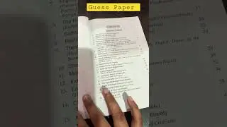 BA Part 3 English Honours Guess Paper 8 ( BRABU ) paper 8📚📖