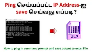 How to ping in command prompt and save output with Microsoft excel