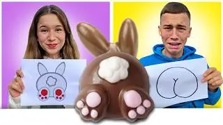¡QUIEN DIBUJA EL MEJOR DULCE DE PASCUA GANA / Reto de dibujo