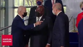 Cumhurbaşkanı Erdoğan, ABD Başkanı Biden ile aile fotoğrafında bir araya geldi