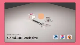 Website with 3D Elements - Wordpress + Blender
