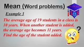 The average age of 19 students in a class is 10 years. When another student is added, the average...