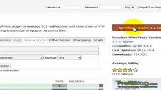 Redirection WP Wordpress Plugin 301 redirects