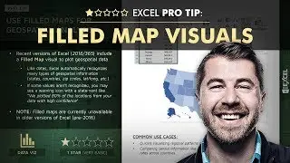 EXCEL PRO TIP: Filled Map Visuals