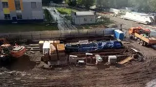 Строительство моста через Москва реку 13.07.2019 Мост растёт.