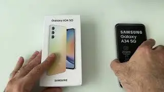 Galaxy A34 5G: Abrindo a caixa do celular da Samsung