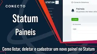 Como listar paineis no Statum e cadastrar novo painel - Statum Conecto Sistemas