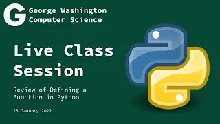 Live Class: Defining a Function in Python