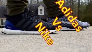 Comparison : Adidas Ultra Boost Vs Nike Flyknit Racer Review + on feet