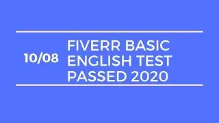 Fiverr English Language Test Answers 2021 | Fiverr English Test Question Answer 2021 | Fiverr Exam