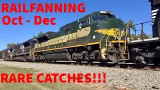 [HD 60fps] Amtrak 822, NS 1068, Warbonnets and More!! Railfanning from October - December
