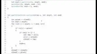 C++ Tutorial: How to implement Quick Sort?